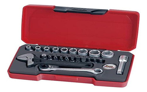 Teng Tools T1423 - Juego De Llaves De Vaso (23 Unidades, 1/4