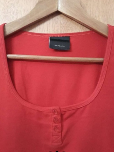 Remera Akiabara 3/4 Abotonada