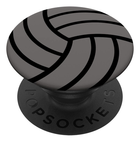 Popsockets Voleibol Negro Gris Claro Popgrip Intercambiable