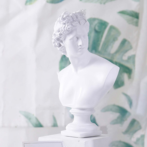 Estatua Moderna De, Figura Griega De Cabeza De # 20x15x32cm