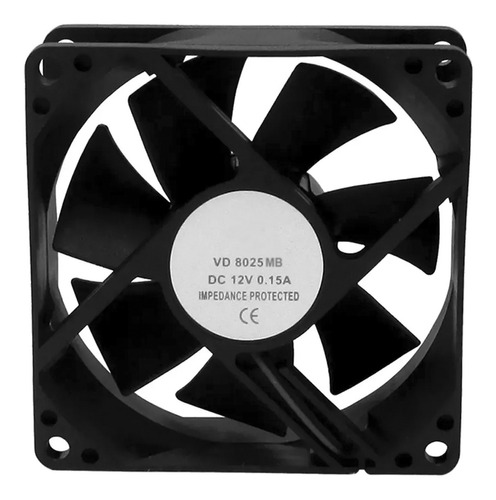 Ventilador Cooler Ventoinha 80x80x25 12 Volts Nova