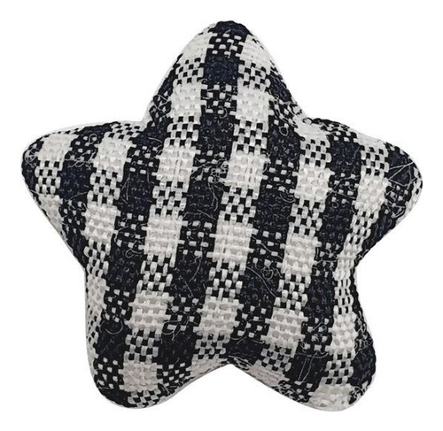 Aplique Estrela Xadrez - Princess - 20 Unidades - 16mm Cor Preto 044