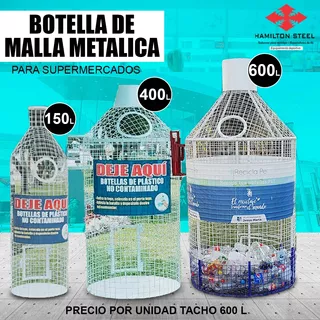 Botella Metalica De Reciclaje Para Cajamarca Chincha Iquitos