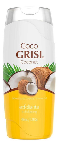Jabón Líquido Corporal Grisi Coco Exfoliante 450ml