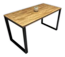Comprar Mesa Industrial Comedor 140x70cm Hierro Y Madera Premium
