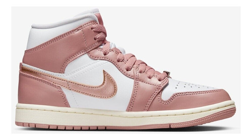 Championes De Basket Nike Air Jordan 1 Mid ( Red Stardust ) 