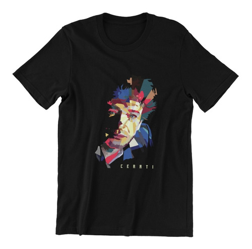 Polera Unisex Gustavo Cerati Musica Ilustrado Estampado