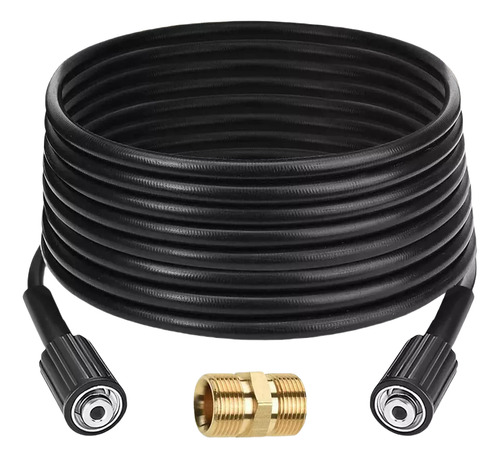 Manguera de PVC M22 de 6 m, 2000 psi, resistente para hidrolavadora, fácil de instalar, resistente a alta presión, resistente a la abrasión, Fivgace