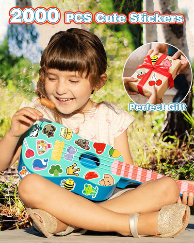 2000 Pegatinas Lindas Para Niños, Pegatinas A Prueba De