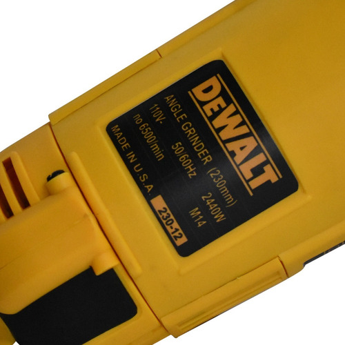 Imagen 3 de 3 de Amoladora Dewalt 9 2300mm 2440w