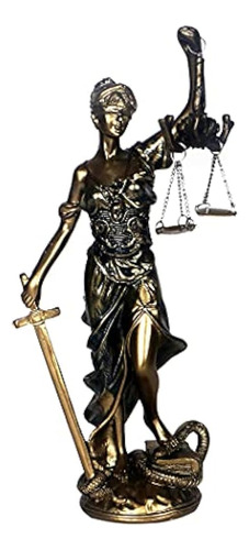 12 En Estatua De La Diosa De La Justicia Lady Justice Para D