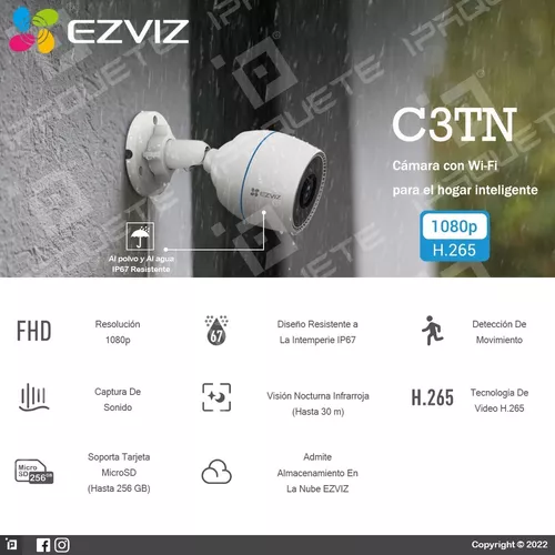 EZVIZ C3TN - Cámara con Wi-Fi para el hogar inteligente
