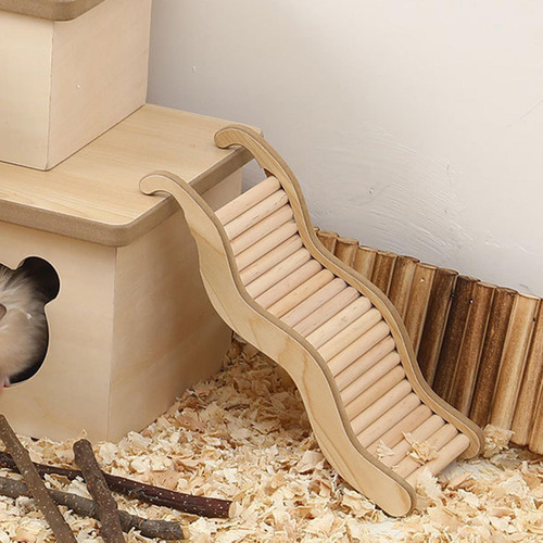 Y 4 Juguetes De Escalada For Hámster, Escalera De Madera,