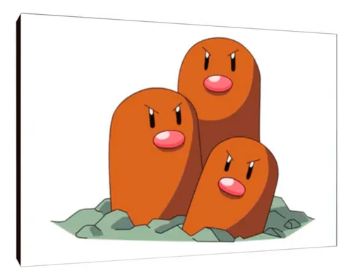 Cuadros Poster Pokemon Dugtrio 33x48 (dto 1)