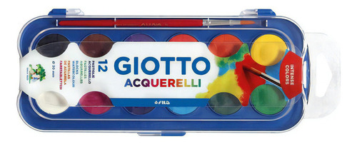 Acuarelas Giotto Estuche X 12 Colores Premium + Pincel