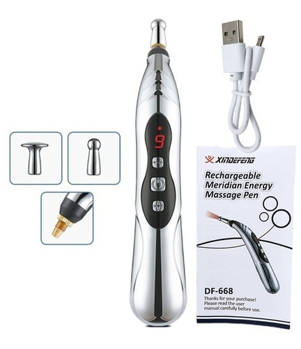 Lapiz De Acupuntura - Massager Pen 4 En 1 Recargable 