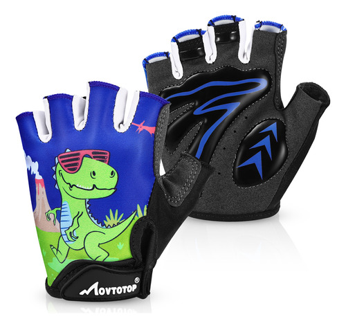 Guantes De Equitación Para Niños Con Estampado De Dinosaurio