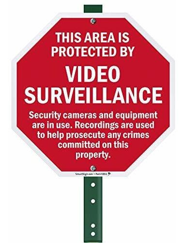 Smartsign  Esta Zona Está Protegida Por Video Vigilancia  La