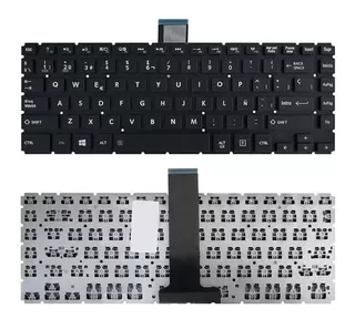 Teclado Toshiba L45-b Sin Marco L45d-b4399wm Enter Pequeño