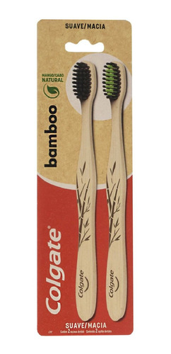 Cepillo Dental Colgate Bamboo Suave X2