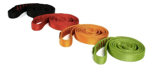 Anel de nylon de 16 mm x 60 cm para escalada Edelweiss, cor preta