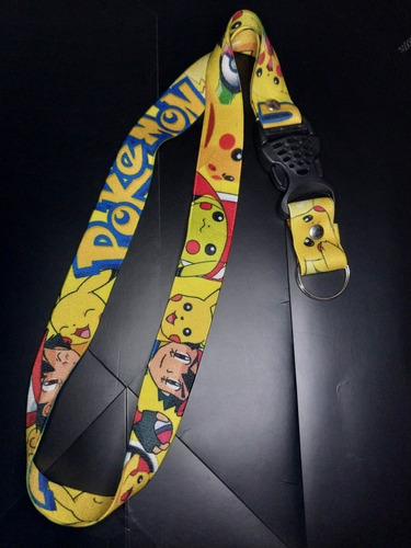 Lanyard Pokemon Original Pikachu Llavero Porta Llaves Nuevo