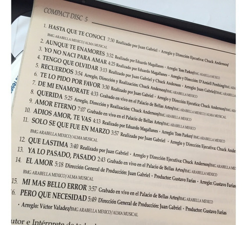 Juan Gabriel - Reader's Digest - Cd - Disco Pack Selecciones (Usado)