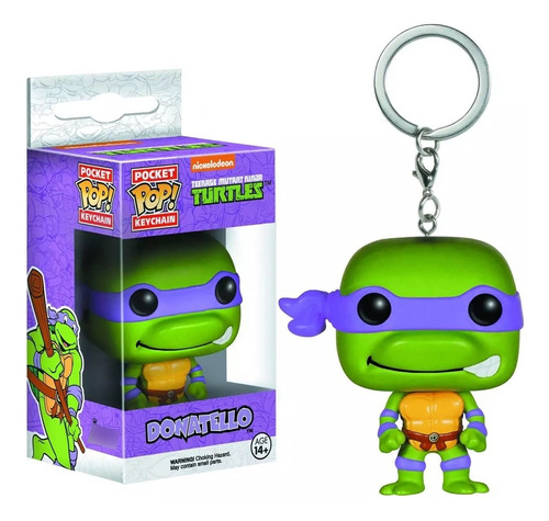 Llavero Funko Donatello Tortugas Ninja Tmnt Keychain Pop!