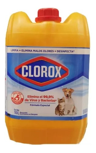 Detergente Clorox Mascotas 10 L