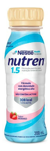 Nutren 1.5 - 200ml - Sabor Morango - Nestlé