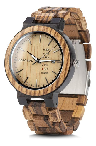 Bobo Bird Reloj De Madera Para Hombre Cuarzo Analógico Con V