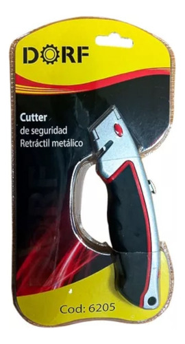 Cutter Profesional Trincheta Retráctil Curvo Metál Dorf 6205