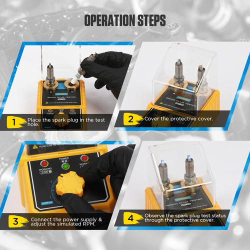 Probador Bujias Doble Chispa Autool Spt101 Regulable 6000rpm