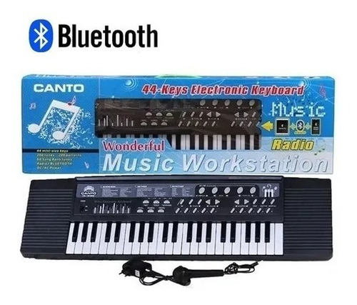 Teclado Bf730c Piano Organo 5 Octavas Usb Mp3 Aux Power Bank