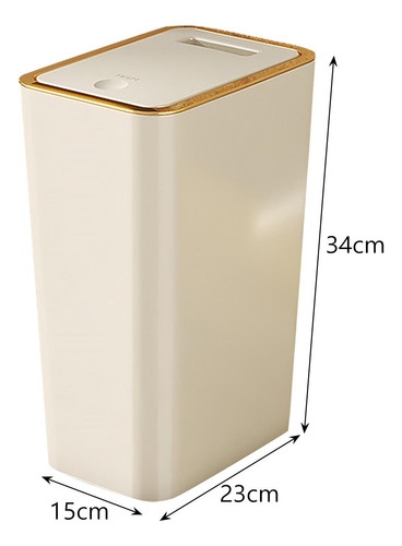 Elegante Bote De Basura Con Tapa Para Organización Del 12l