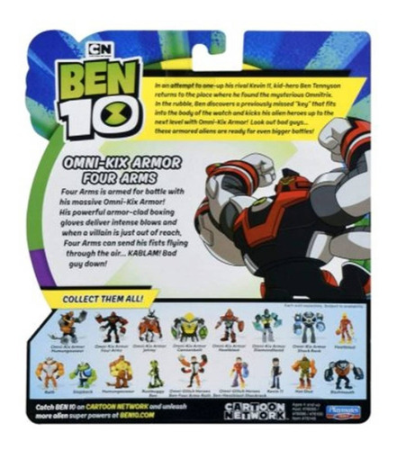 Imagen 2 de 5 de Muñeco Articulado Figura Ben 10 Original Juguete 10cm Nene