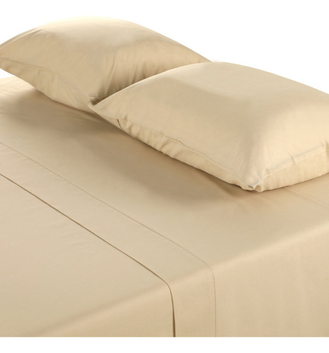 Set Sabanas Lisas 180 Hilos Taupe 1 Plaza Y 1.5 Plazas CIC