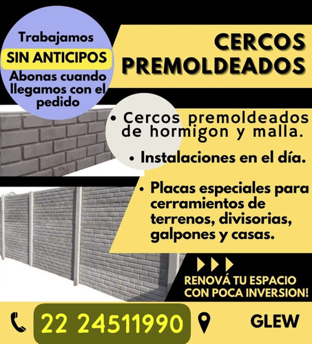 Cercos Premoldeados De Hormigon