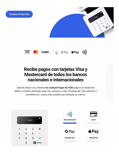 Imagen 6 de 10 de Maquina Lectora De Tarjetas Sumup + Stickers
