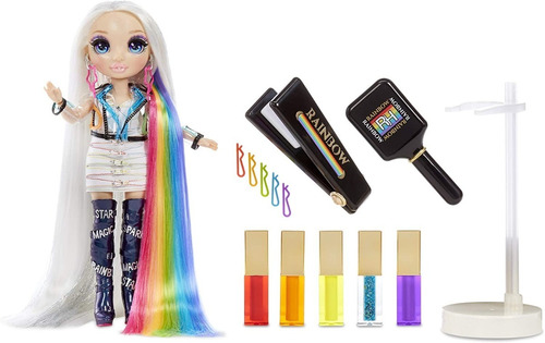 Muñeca Rainbow Hair Studio Amaya Raine Cabello Largo 5-1