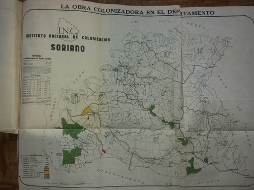 Coleccion 12 Revista Colonizacion 1953 Mapa Rio Negro Sorian (Usado)