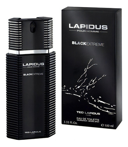 Lapidus Black Extreme Edt 100ml para homens