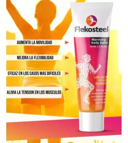 2 Pack Motion Energy Balsamo Corporal 50 Ml Flekosteel Sin Fragancia