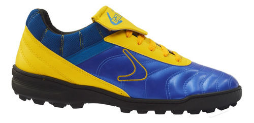 Botines Cal-se Baby / Papi Futbol Adulto Azules Y Amarillo