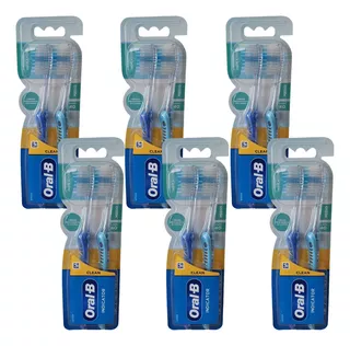 12 Cepillos Dentales 40 Medio Indicator Oral B / 6 Packs