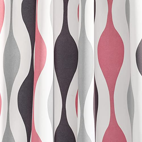 Lush Decor Panel De Cortina Para Ventana Mid Century Geo Con
