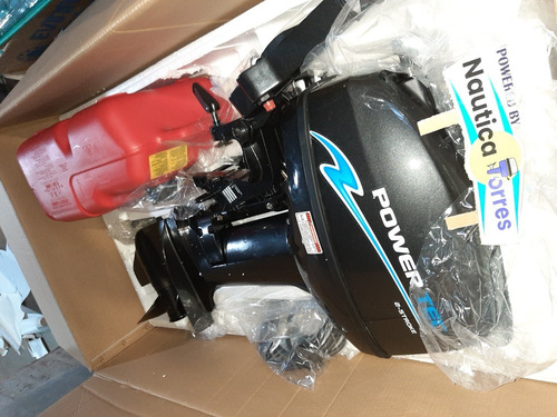Motor Powertec 15hp 2 Tiempos Pata Corta