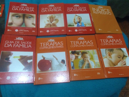 Guia Veja De Medicina E Saúde, Abril Coleções 8 Volumes (Usado)