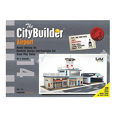 Airport & Hanger Cardboard Model Making Kit O Scale Mod...