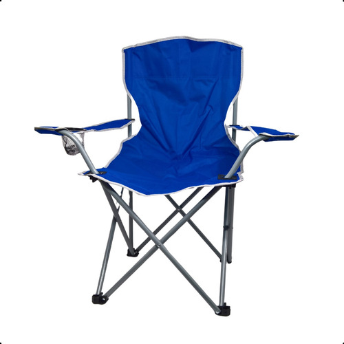 Cadeira Para Camping Dobravel Reforçada Explorer 160kg Azul